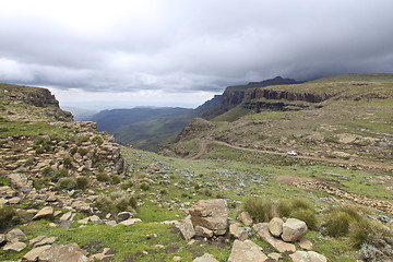 Image showing Sani Pass, Drakensberg
