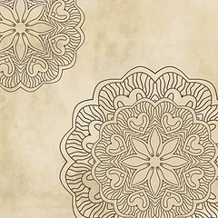 Image showing Vintage background with bright colors mandala