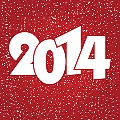 Image showing Happy new year 2014 celebration greeting card design.