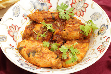 Image showing Kashmiri chicken serving bowl