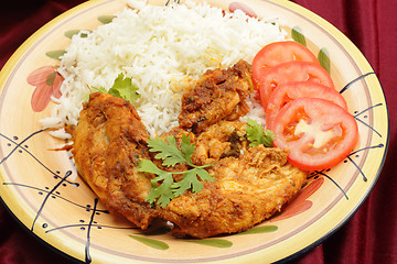 Image showing Kashmiri chicken with rice