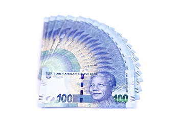 Image showing South African, New one hundred bank notes