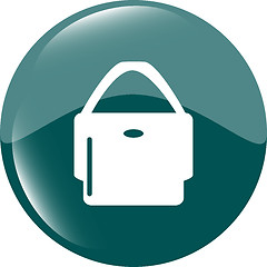 Image showing shopping bag icon web button