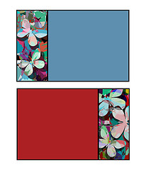 Image showing Butterfly cards isolated