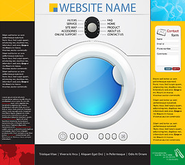 Image showing Washing machines design template