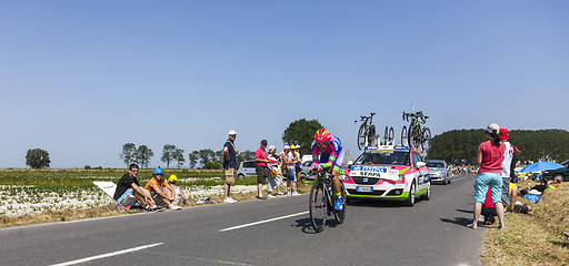 Image showing The Cyclist Jose Rodolfo Serpa Perez