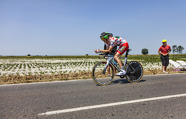 Image showing The Polka Dot Jersey- Pierre Rolland