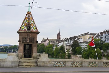 Image showing Mittlere brucke bridge, Basel