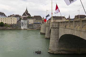 Image showing Mittlere brucke bridge, Basel