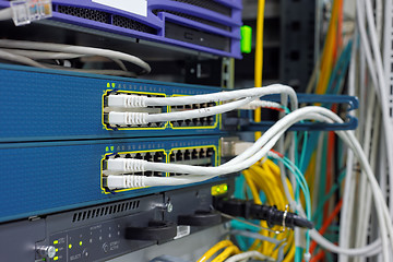 Image showing High tech network cables