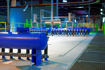 Image showing Industrial interior of a generic power plant