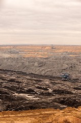 Image showing Industrial landscape of a working mine