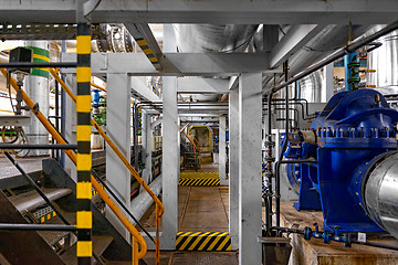 Image showing Industrial interior of a power plant