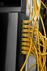 Image showing Hihg tech network cables
