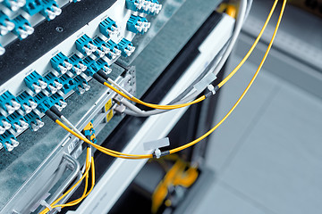 Image showing High tech network cables