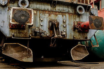 Image showing Closeup photo of a train