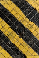 Image showing Yellow and black industrial texture