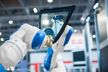 Image showing Robot arm in a factory