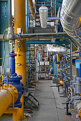 Image showing Industrial interior of a power plant