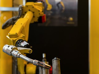 Image showing Welder machine in a factory