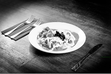 Image showing Delicious stew on the table