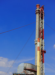 Image showing Large industrial chimney