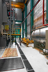 Image showing Industrial interior of a power plant