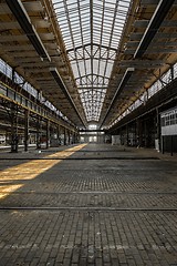 Image showing Industrial interior of an old factory