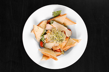 Image showing Healthy appetizer with  toast