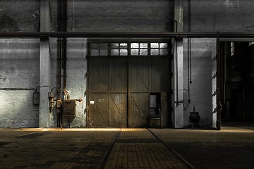 Image showing Large industrial door