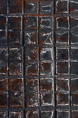 Image showing Dirty industrial tiles