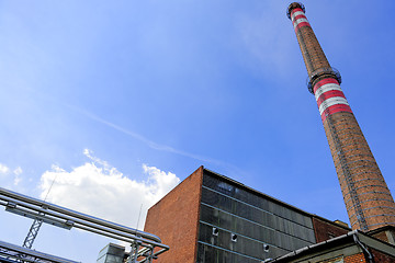 Image showing Sunshine with a thermal power plant