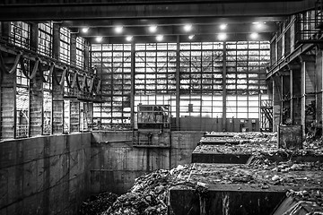 Image showing Waste processing plant interior