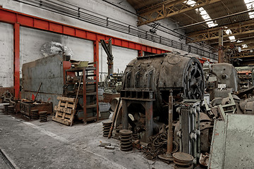 Image showing Industrial machines in a factory