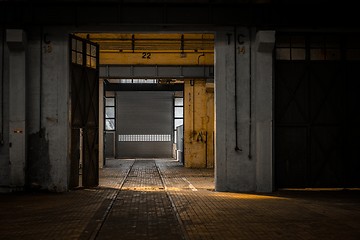 Image showing Large industrial door