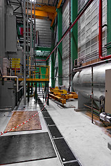 Image showing Industrial interior of a power plant