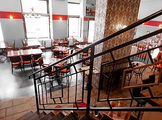 Image showing Interior of a traditional hungarian restaurant