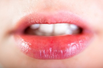 Image showing The lips of my beautiful and beloved girlfriend