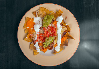 Image showing Delicious mexican food on a plate