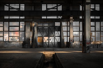 Image showing Large industrial door