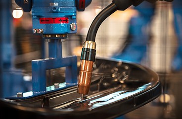 Image showing Welder machine in a factory