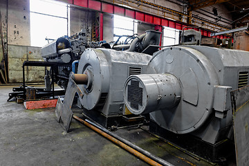 Image showing Industrial machines in a factory