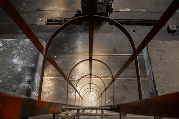 Image showing Industrial ladder in a factory