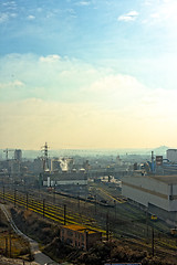 Image showing Landscape with industrial architecture