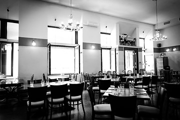 Image showing Interior of a traditional hungarian restaurant