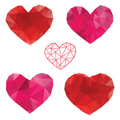 Image showing Heart. Love. Set of design elements.