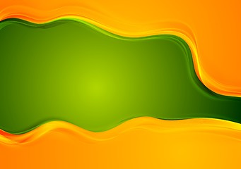 Image showing Colourful vector waves background