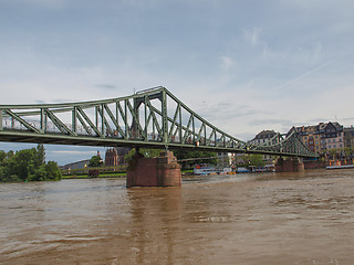 Image showing Iron Bridge in Frankfurt