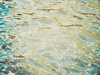 Image showing Retro look water background