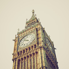 Image showing Vintage look Big Ben, London